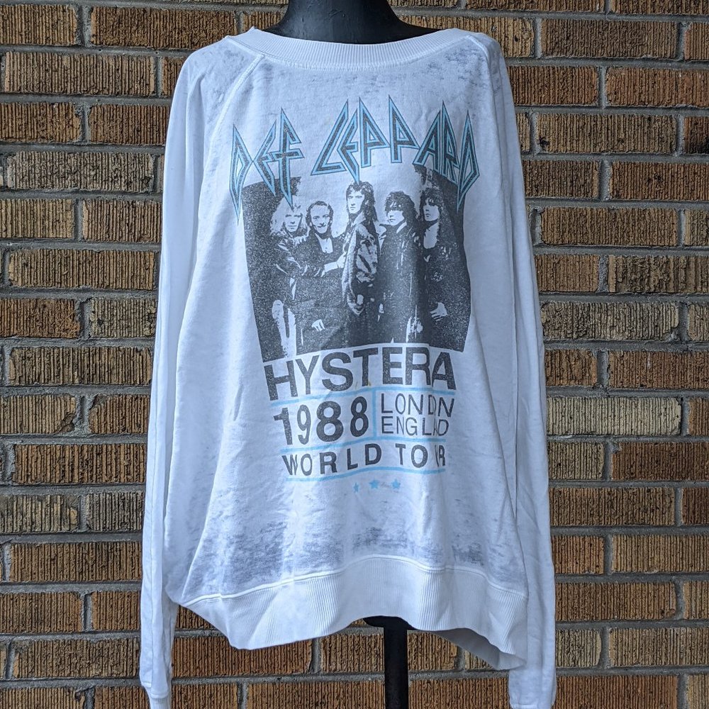 Recycled Karma Def Leppard Hysteria  Oversized Sweatshirt